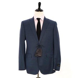$3,250 ERMENEGILDO ZEGNA - NWT- "MULTISEASON" *Closet Staple* Mid Blue Suit -40R